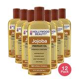 Hollywood Beauty Jojoba Hair, Scalp & Skin Oil 8 Oz (Pack of 12)