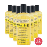 Hollywood Beauty Vitamin E Hair, Scalp and Skin Oil 8 Oz (Pack of 12)