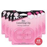 Hollywood Fashion Secrets Bra Converting Clips Clear 1.06Oz (Pack of 48)
