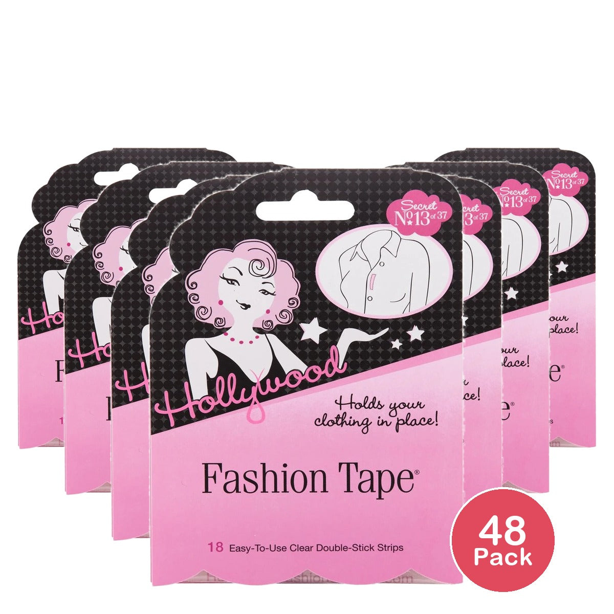 Hollywood Fashion Tape, 18ct (Pack of 48)