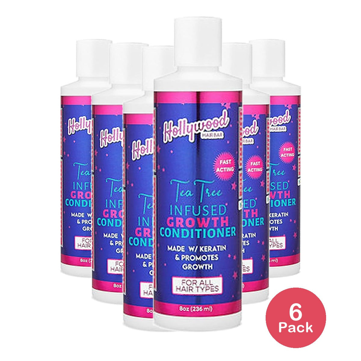 Hollywood Hair Bar Herbal Conditioner 8 Oz (Pack of 6)