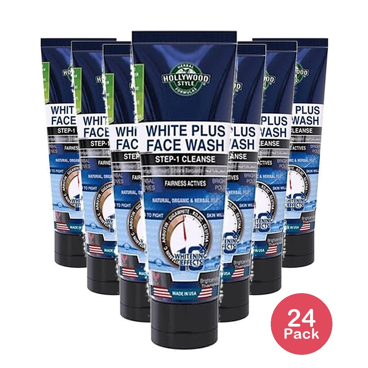 Hollywood Style White Plus Face Wash 3.2 Oz (Pack of 24)