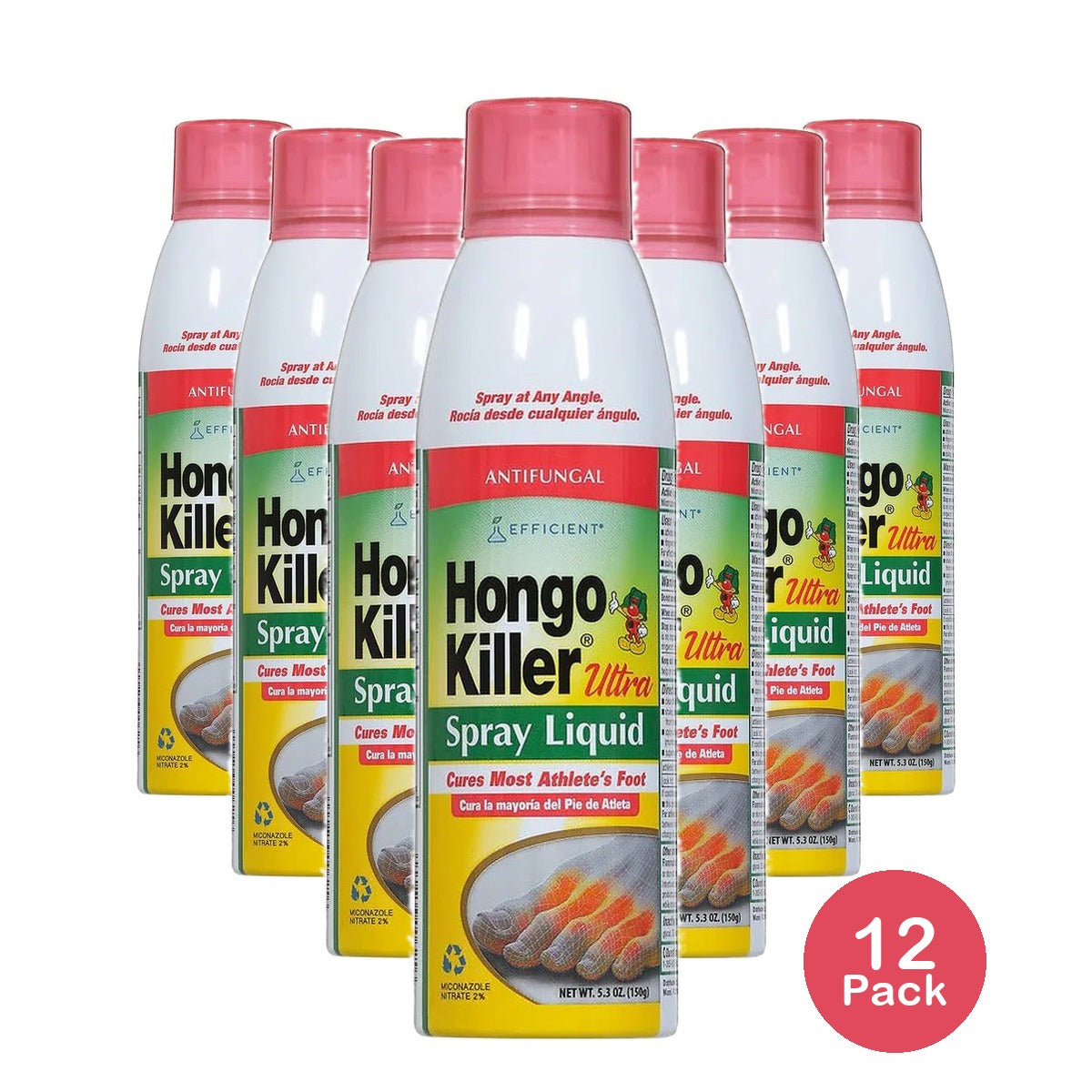 Hongo Killer Antifungal Liquid Spray 5.3 Oz (Pack of 12)