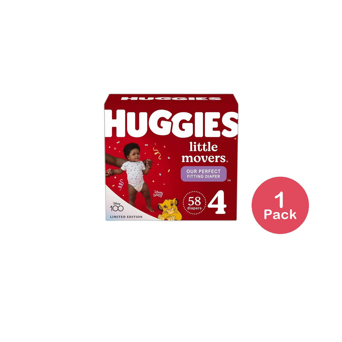 Huggies Little Movers Baby Diapers Size 4 79.2Oz (Pack of 1)