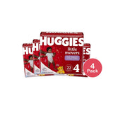Huggies Little Movers Baby Disposable Diapers Size 4 (Pack Of 4)