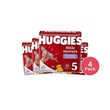 Huggies Little Movers Baby Disposable Diapers Size 50.03 Oz (Pack of 4)