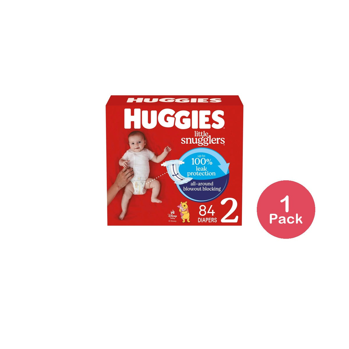 Huggies Little Snugglers Baby Diapers Size 2 (Pack of 1)