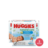 Huggies Natural Care Cucumber, Aloe, and Vitamin E Baby Wipes (Pack of 3)