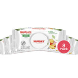 Huggies Natural Care Fragrance Free Baby Wipes,448 Total Wipes 56 Count (Pack of 8)