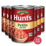 Hunt's Petite Diced Tomatoes 14.5 Oz (Pack of 12)