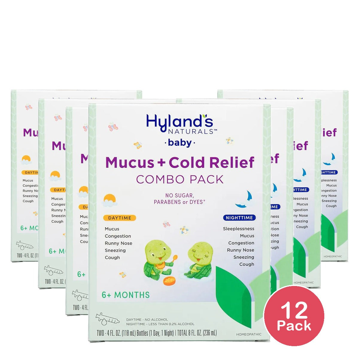Hyland's Baby Mucus and Cold Relief Day & Night Value Pack 8 oz (Pack of 12)