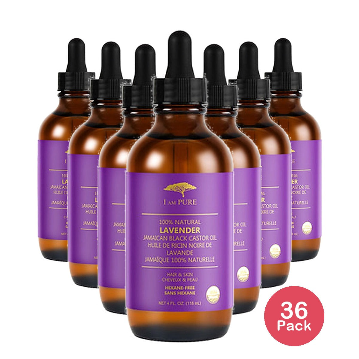 I Am Pure Lavender Castor Oil 4 Oz (Pack of 36)