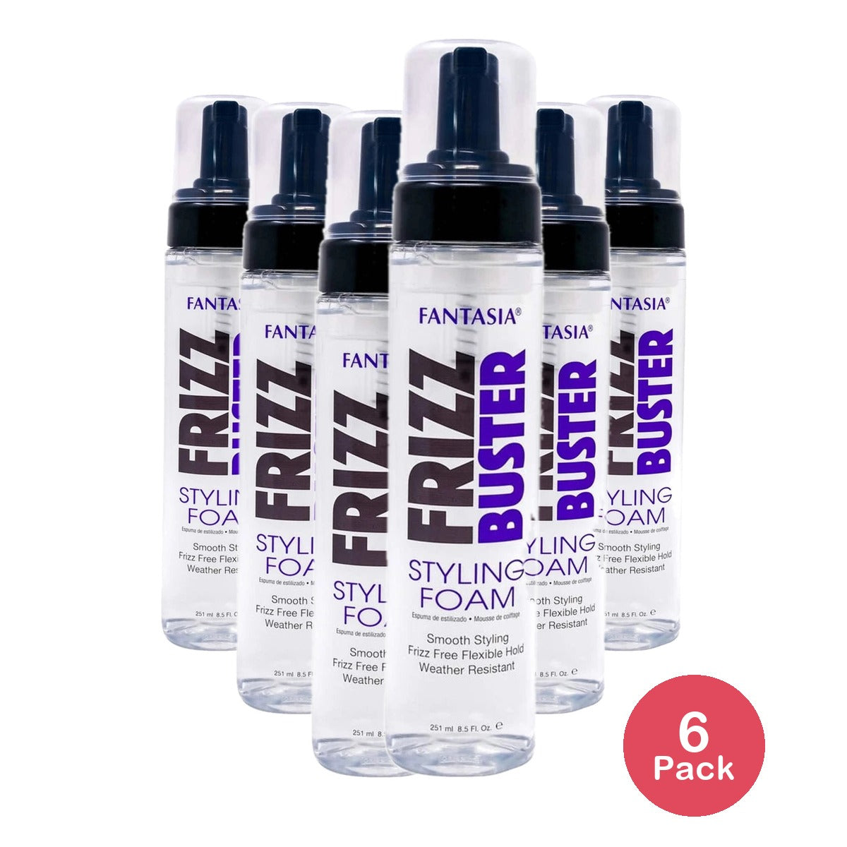 IC Fantasia frizz Buster Styling Foam 8.5oz (Pack of 6)