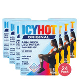 Icy Hot Original Muscle & Joint Pain Relief Small Patch for Arm Neck & Leg wit 1.92 Oz (Pack of 24)
