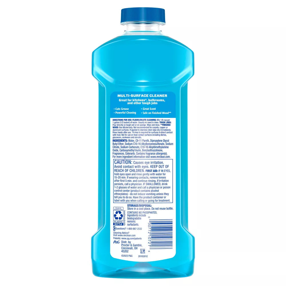 Mr. Clean Fresh Dilute Unstopables Multi-Surface Cleaner - 23 fl oz (Pack of 9)
