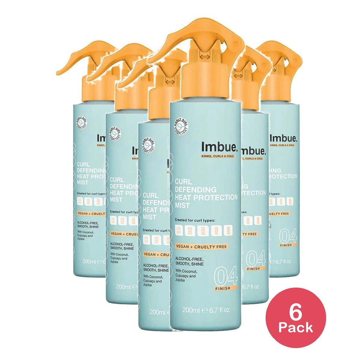 Imbue Curl Defending Heat Protection Mist 6.76 Oz (Pack of 6)