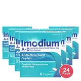 Imodium A-D Loperamide Hydrochloride Diarrhea Relief Caplets - 6 Ct. 0.48 Oz (Pack Of 24)