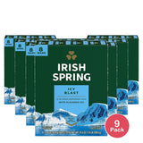 Irish Spring Icy Blast Deodorant Bar Soap3.75Oz (Pack of 9)