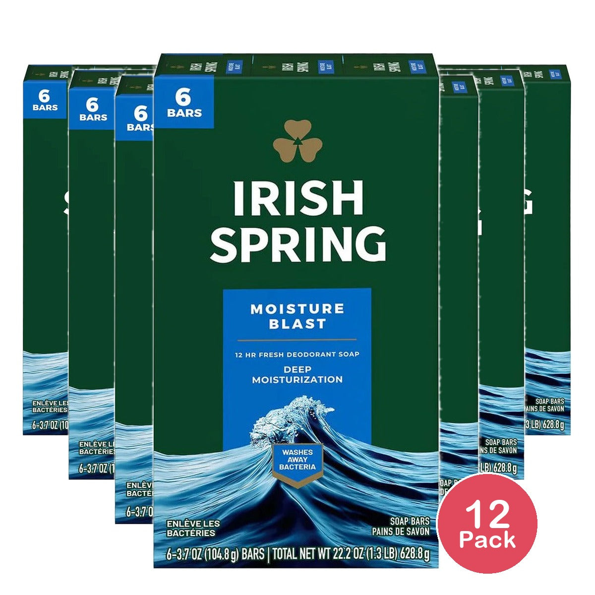 Irish Spring Moisture Blast 3.75 Oz (Pack of 12)
