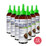 ISOPLUS - 100% Pure Castor Oil Hair Scalp Oil 4 Oz (Pack of 12)