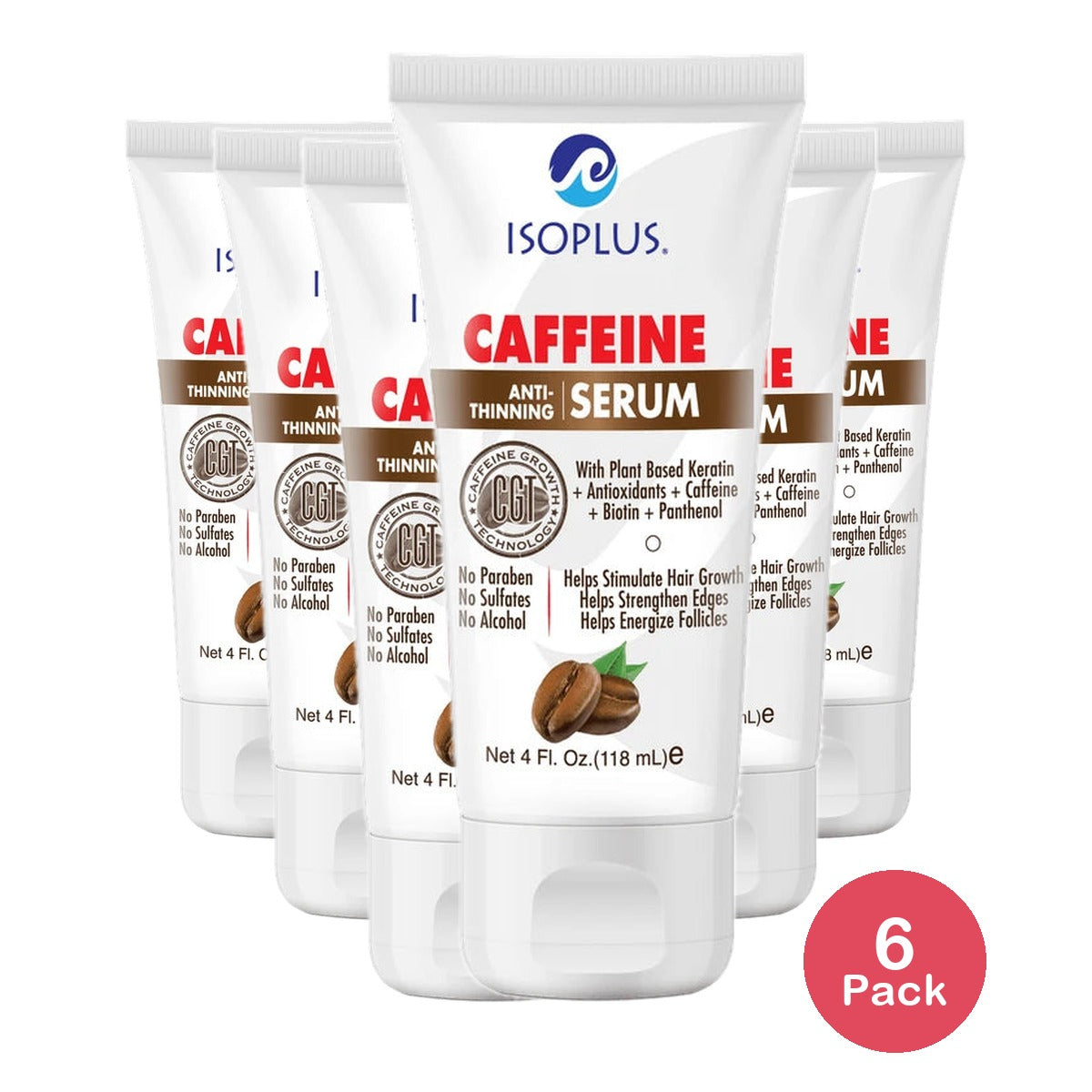 Isoplus Anti-Thinning Serum with Caffeine 4 oz. (Pack of 6)