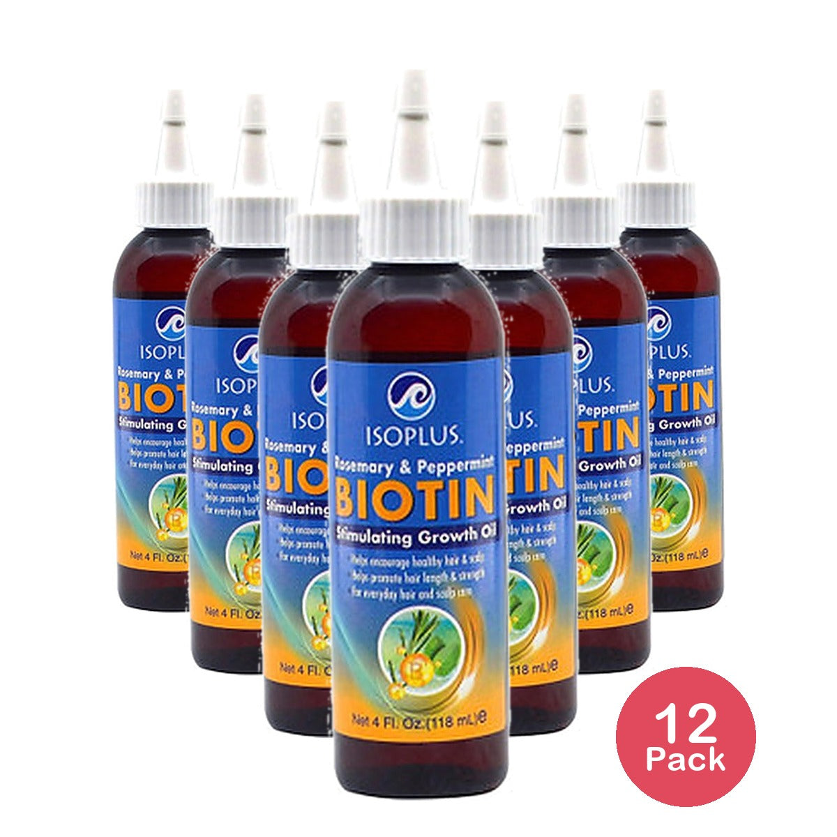 Isoplus Biotin Growth Oil 4 Oz (Pack of 12)
