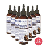 ISOPLUS - Black Castor Oil Coconut Oil Hair Scalp Therapy 4 Oz (Pack of 12)