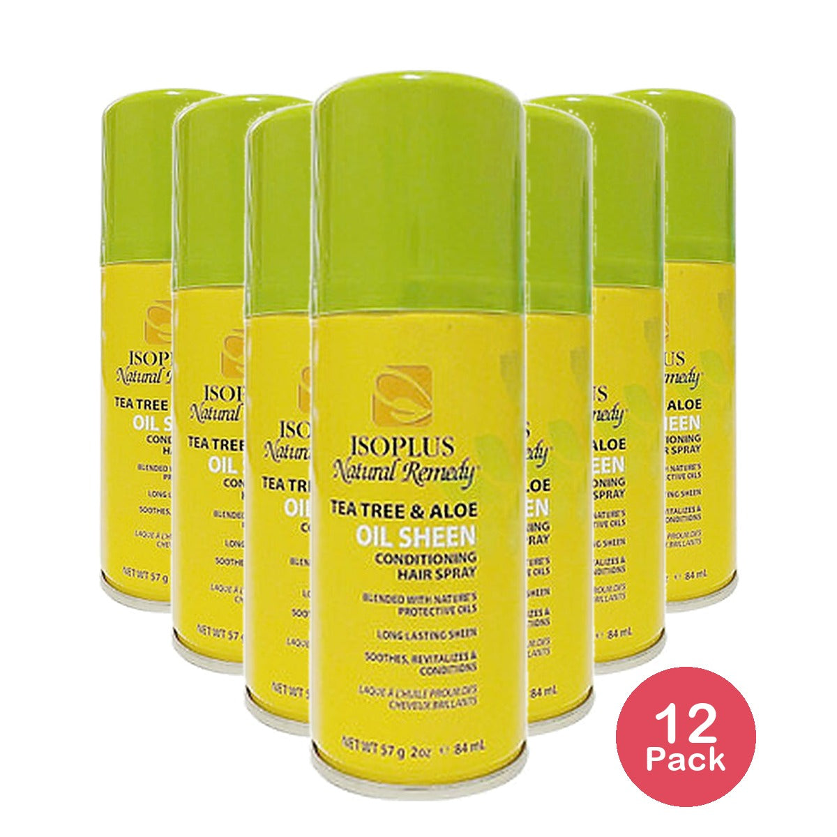 Isoplus Natural Remedy Oil Sheen 2 Oz (Pack of 12)
