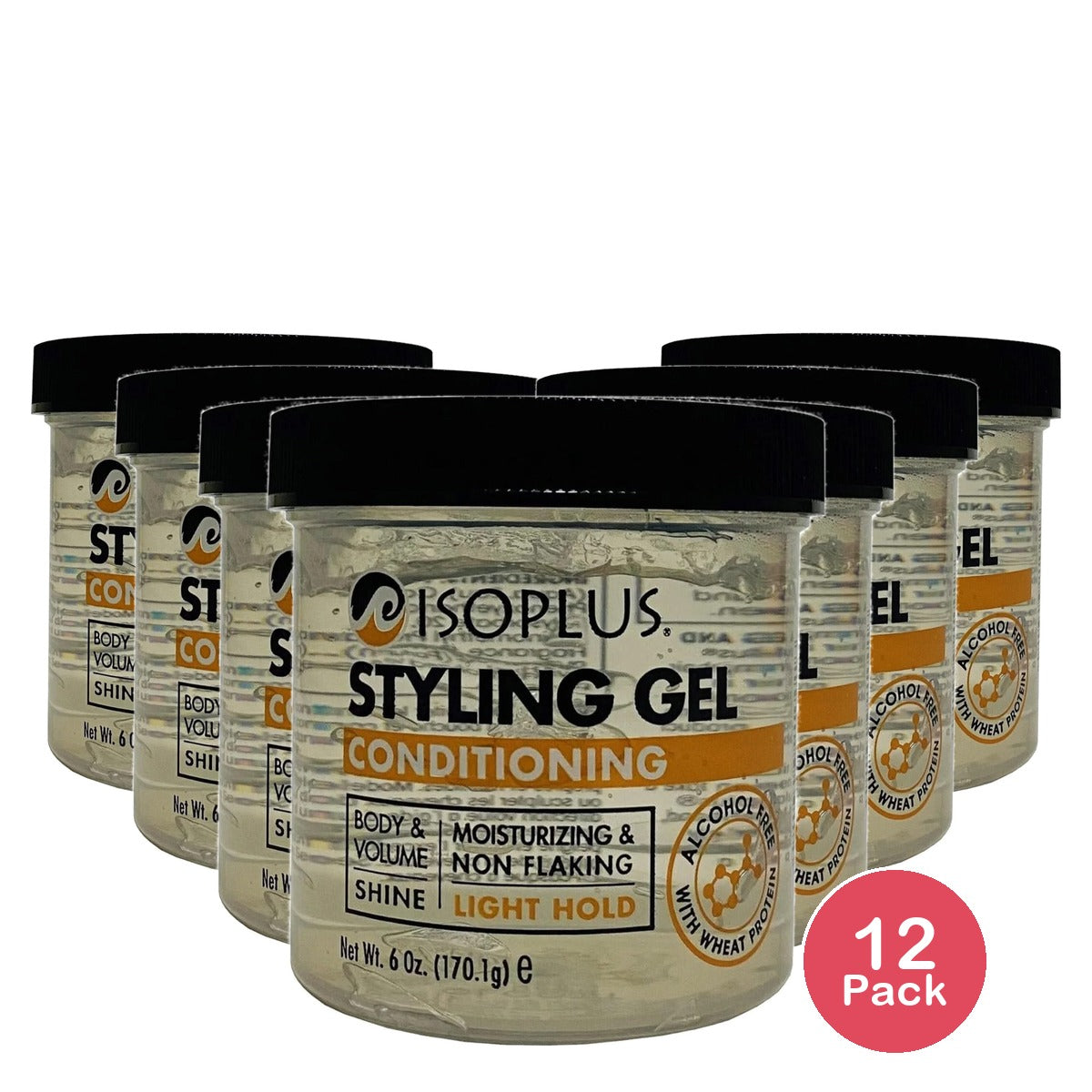 Isoplus Styling Gel Clear (Pack of 12)
