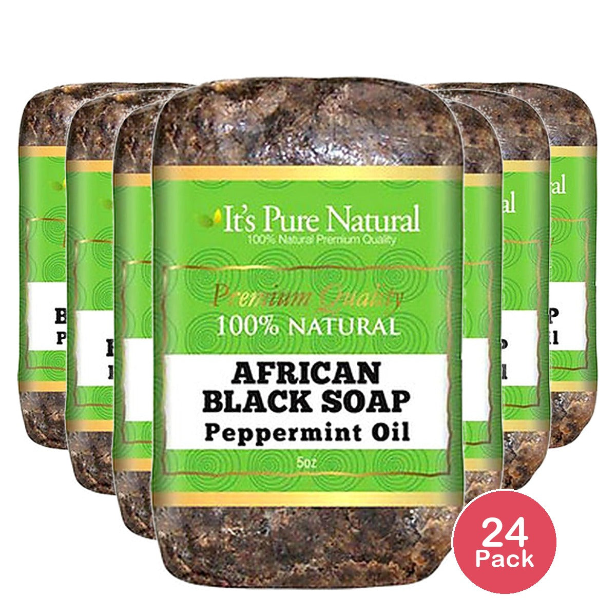 It's Pure African Black Soap Pepper 5 Oz (Pack of 24)