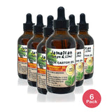 Jamaican Mango &amp; Lime Black Castor Oil with Peppermint Dry Hair Uni 4 fl oz (Pack of 6)