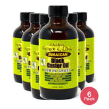 Jamaican Mango & Lime Black Castor Oil Lemon Grass 4 Oz (Pack of 6)