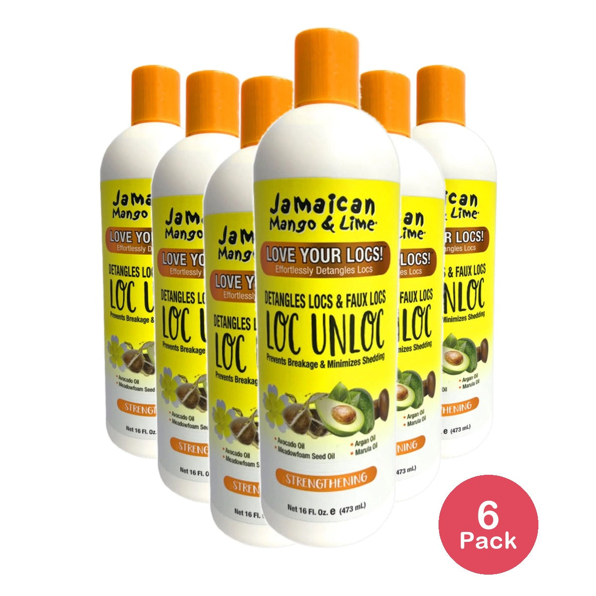 Jamaican Mango & Lime Loc Unloc 16 Oz (Pack of 6)