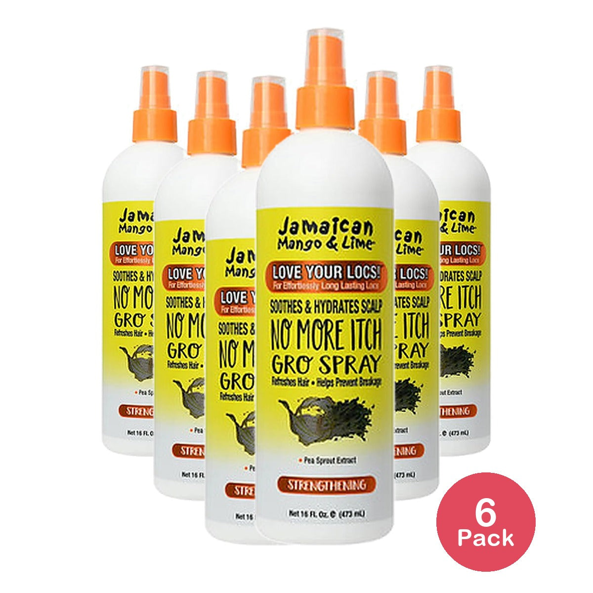 Jamaican Mango & Lime No More Itch Spray 16 Oz (Pack of 6)