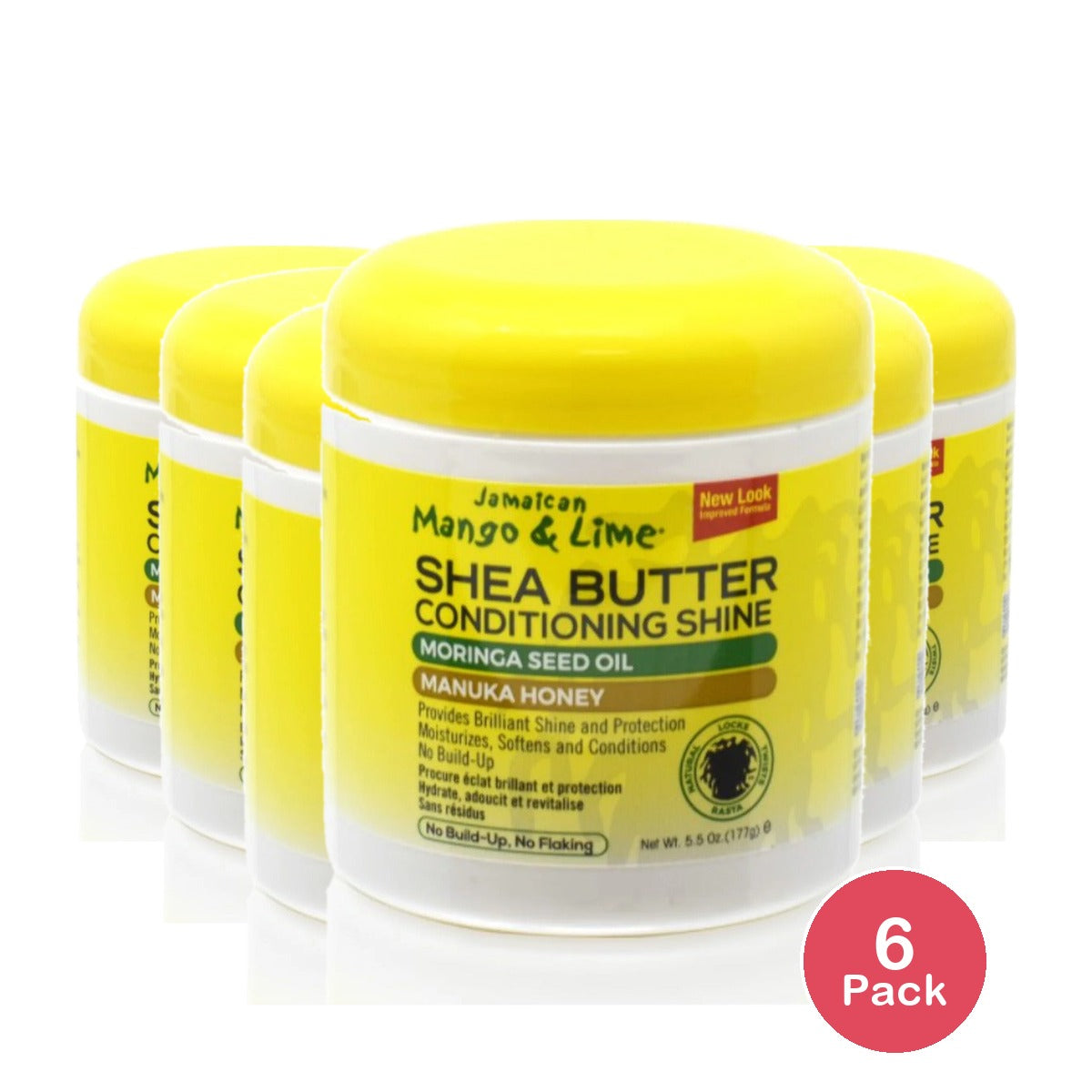 Jamaican Mango & Lime Shea Butter Conditioning Shine 6 Oz (Pack of 6)
