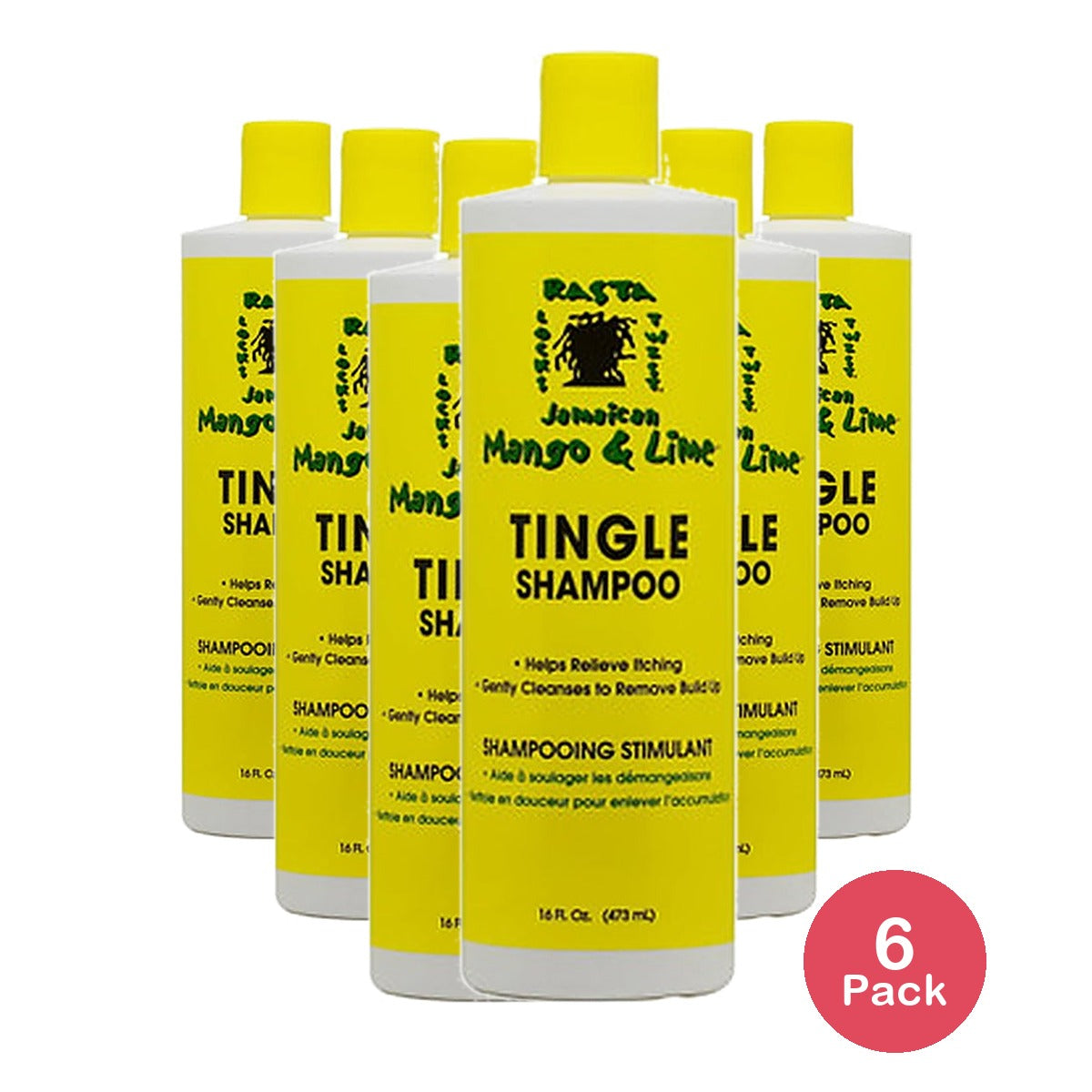 Jamaican Mango & Lime Tingle Shampoo 16 Oz (Pack of 6)