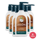 Jason Natural Smoothing Coconut Body Wash 30Oz (Pack of 6)