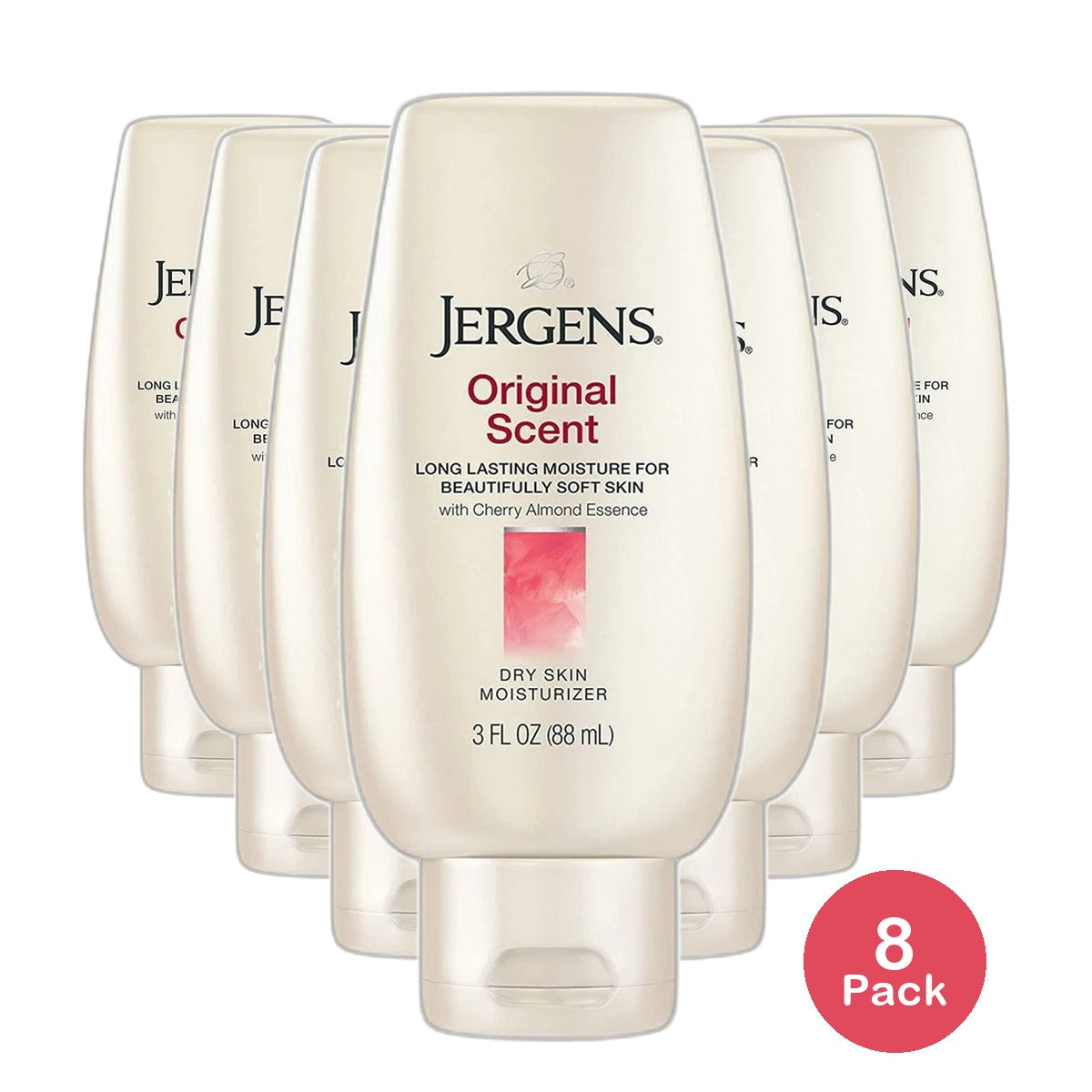 Jergens Dry skin Moisturizer Original Scent 3Oz (Pack of 8)
