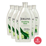 Jergens Soothing Aloe Relief Skin comfort Moisturizing Lotion 10Oz (Pack of 6)