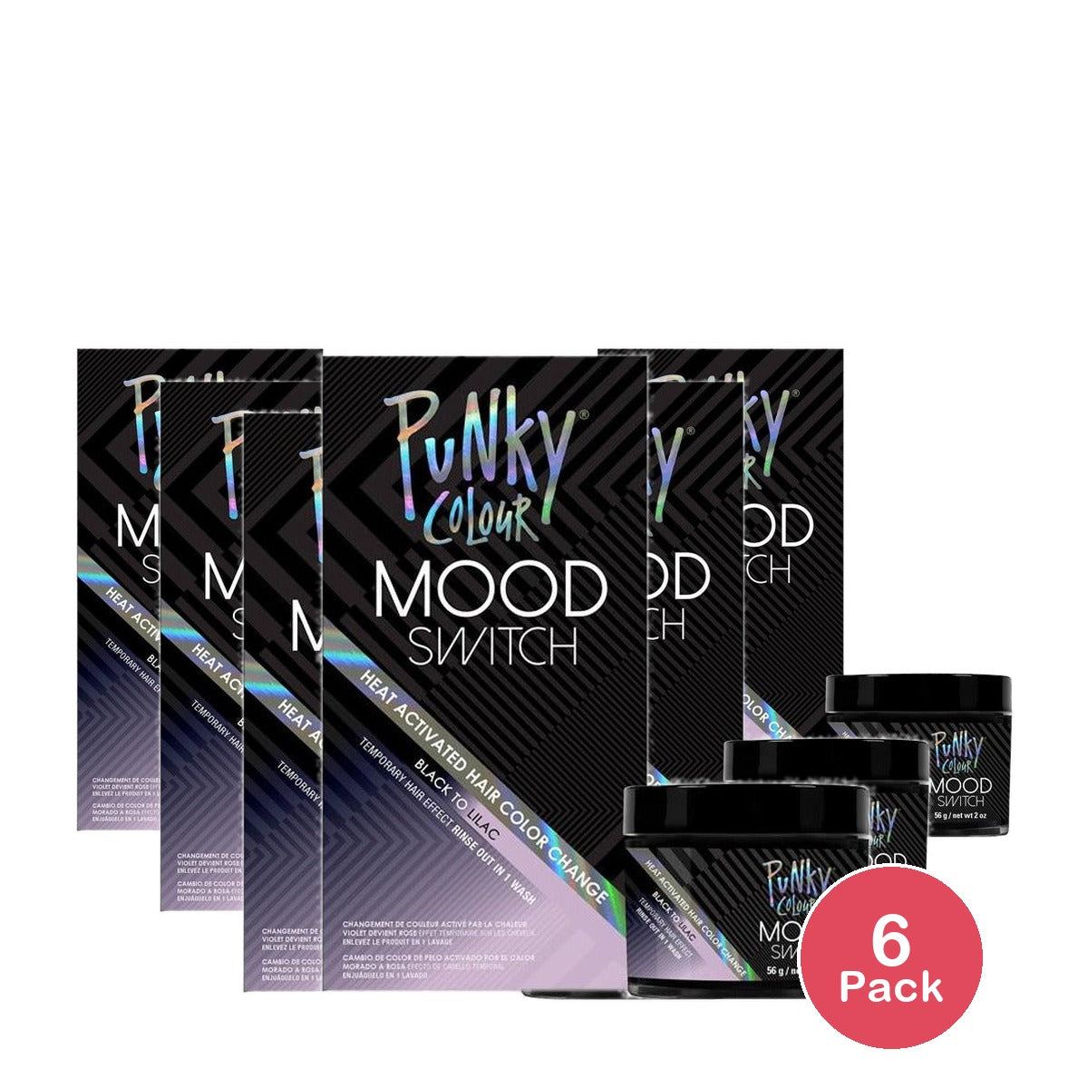Jerome Russell Punky Colour Mood Switch Heat Activated Hair Color (Pack of 6)
