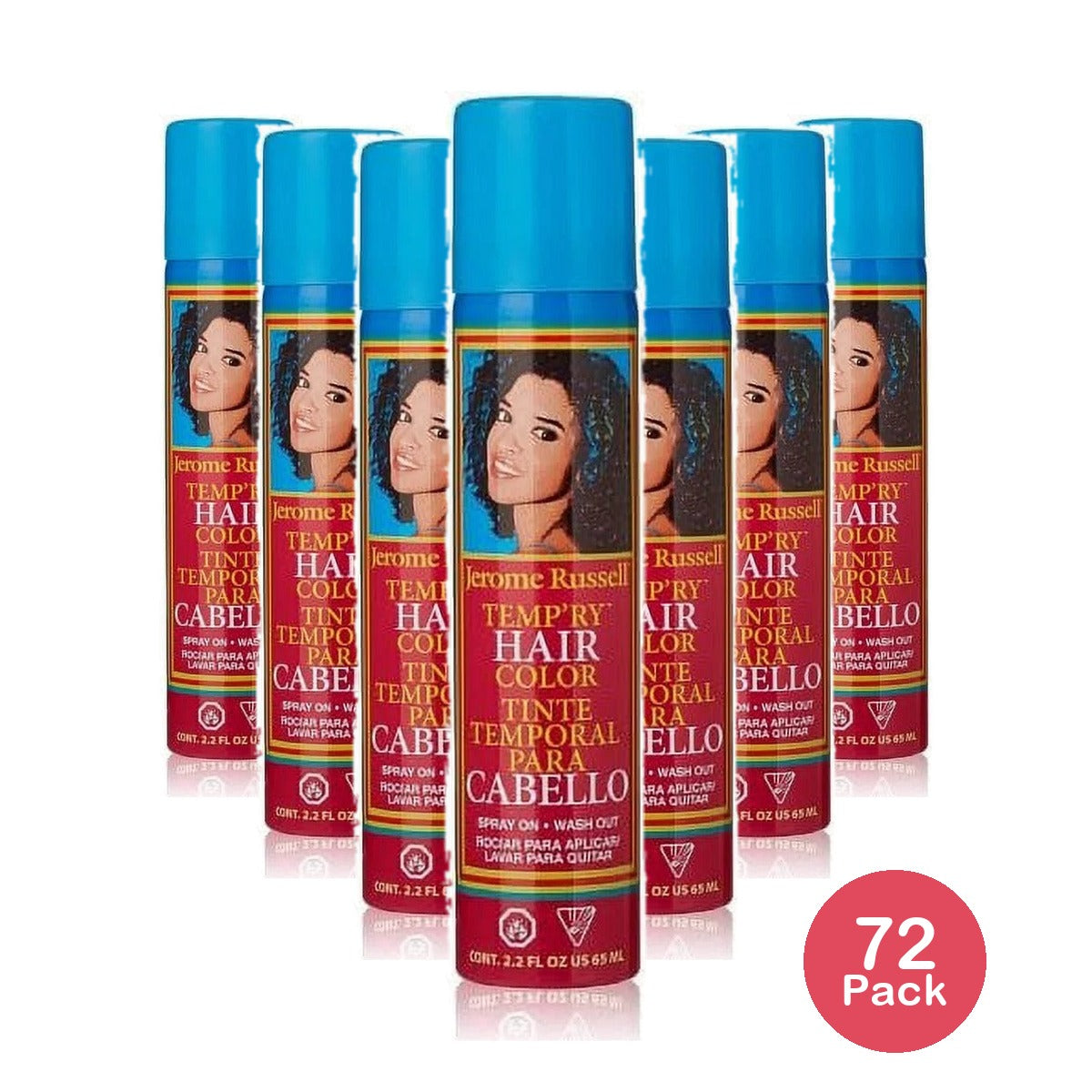 Jerome Russell Temp Ry Color Spray Copper 2.2 Oz (Pack of 72)