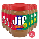 Jif Creamy Peanut Butter, 40 Oz (Pack of 8)