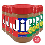 Jif Creamy Peanut Butter Jar 28Oz (Pack of 10)