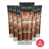 John Frieda Brillant Brunette Light Reflecting Moisturizing Conditioner Chestnut To Espresso 8.45Oz (Pack of 6)