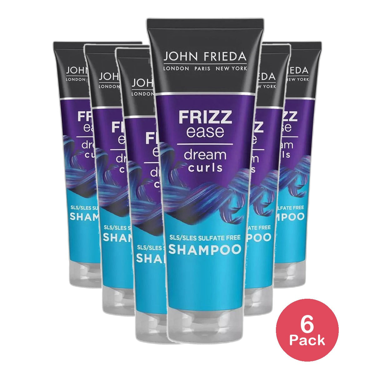 John Frieda Frizz Ease Dream Curls Hair Shampoo 8.45Oz (Pack of 6)