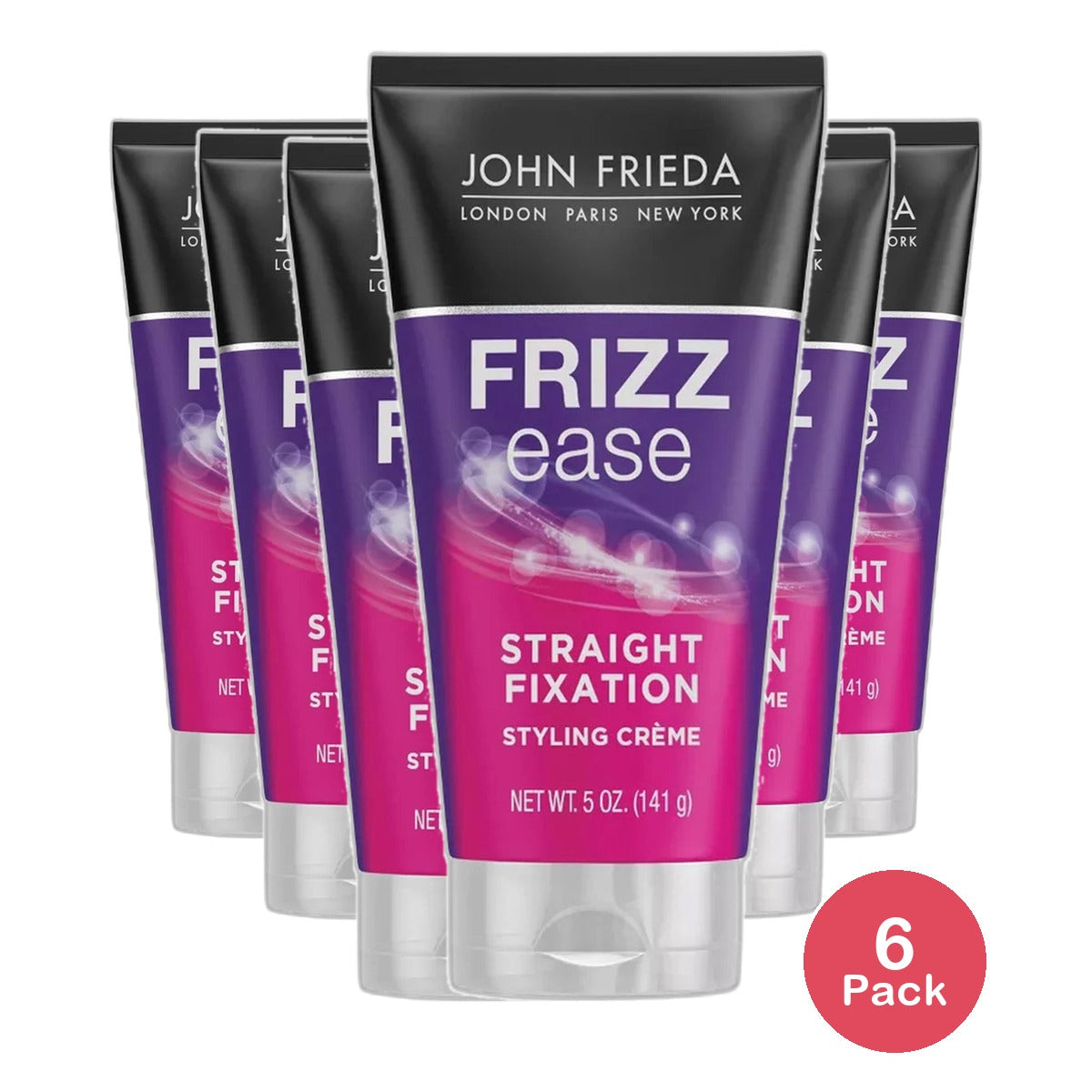 John Frieda Frizz-Ease Straight Fixation Smoothing Creme by John Frieda for Unisex 5Oz (Pack of 6)