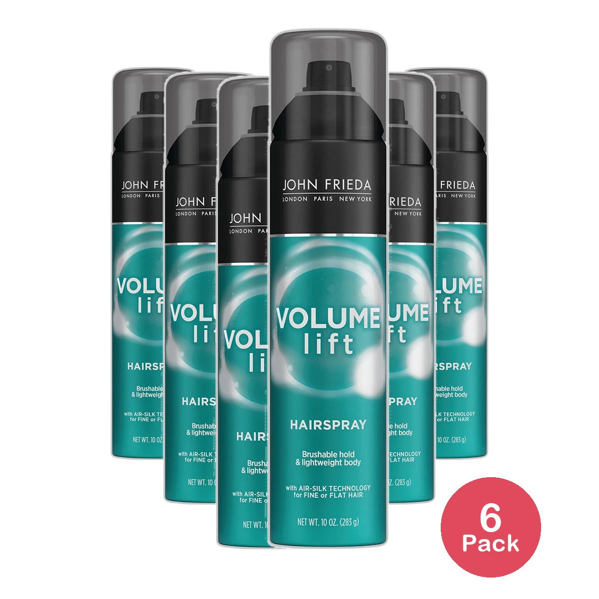 John Frieda Luxurious Volume Forever Full Hairspray 10Oz (Pack of 6)