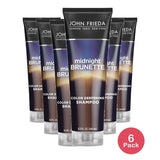 John Frieda Midnight Brunette Shampoo with Primrose Oil 8.3Oz (Pack of 6)