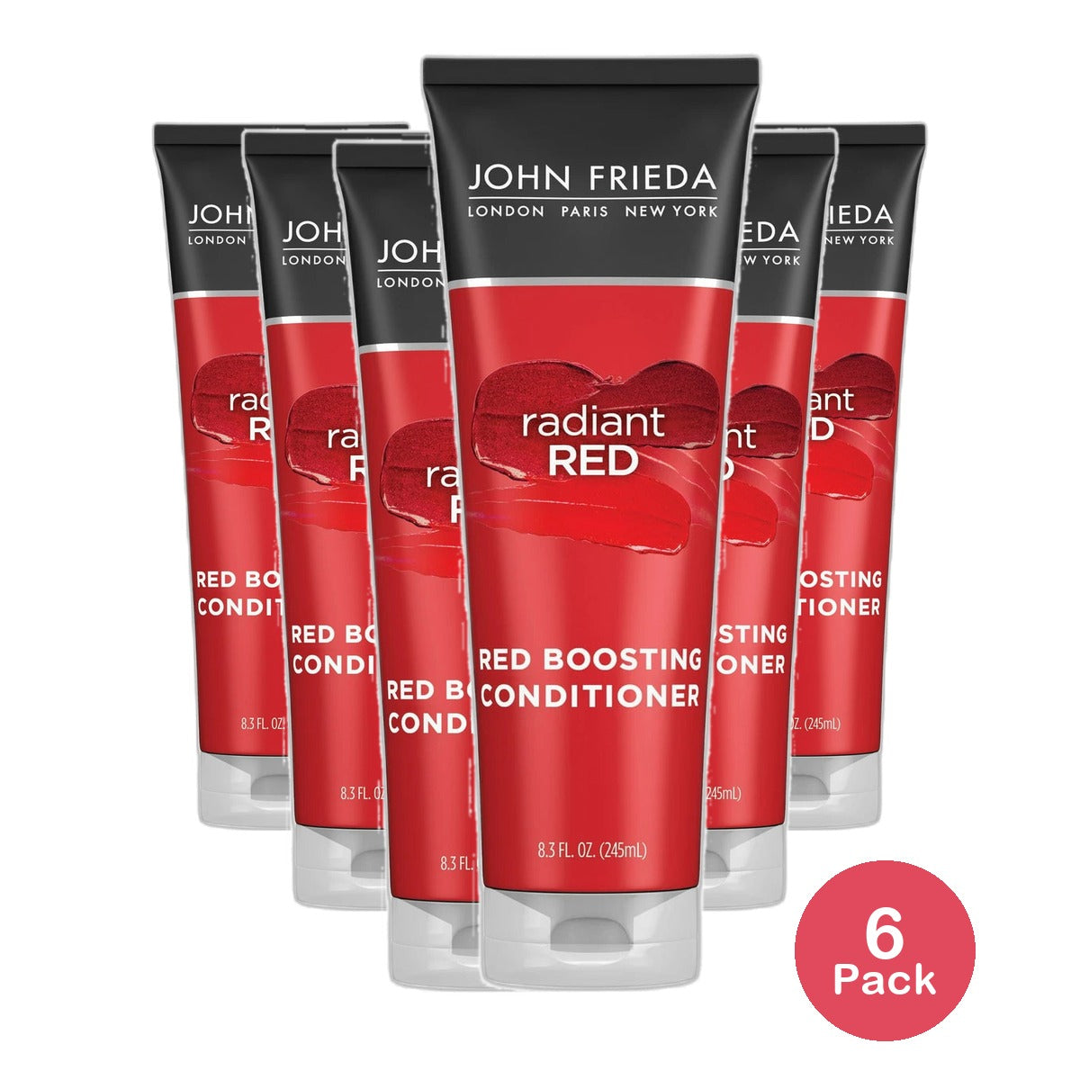 John Frieda Radiant Red Boosting Conditioner 8.3Oz (Pack of 6)