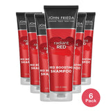 John Frieda Radiant Red Boosting Shampoo 8.3Oz (Pack of 6)